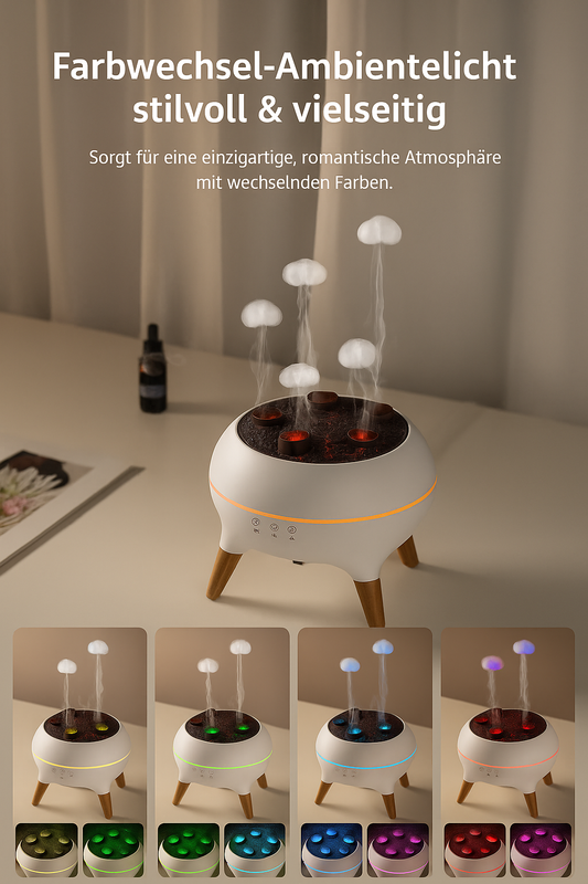 Jellyfish-Dream Diffuser verschiedene LED Farbmodi RGB Beleuchtung