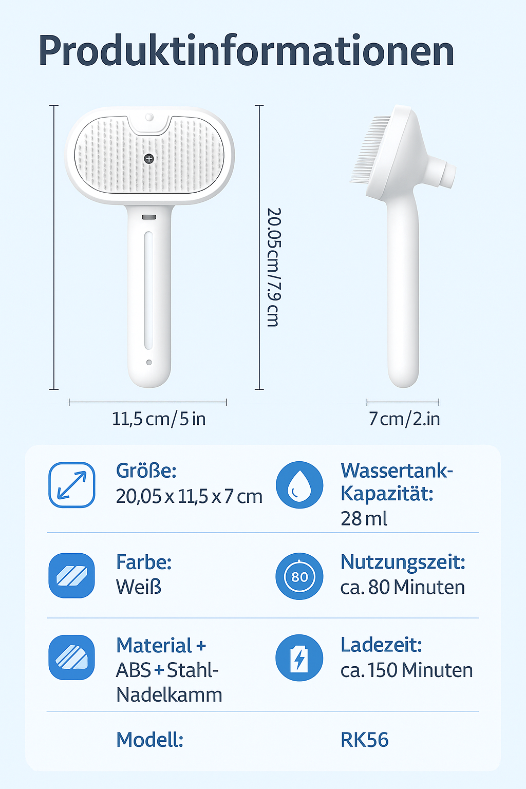 Fellfreund Haustierbürste Produktinformationen