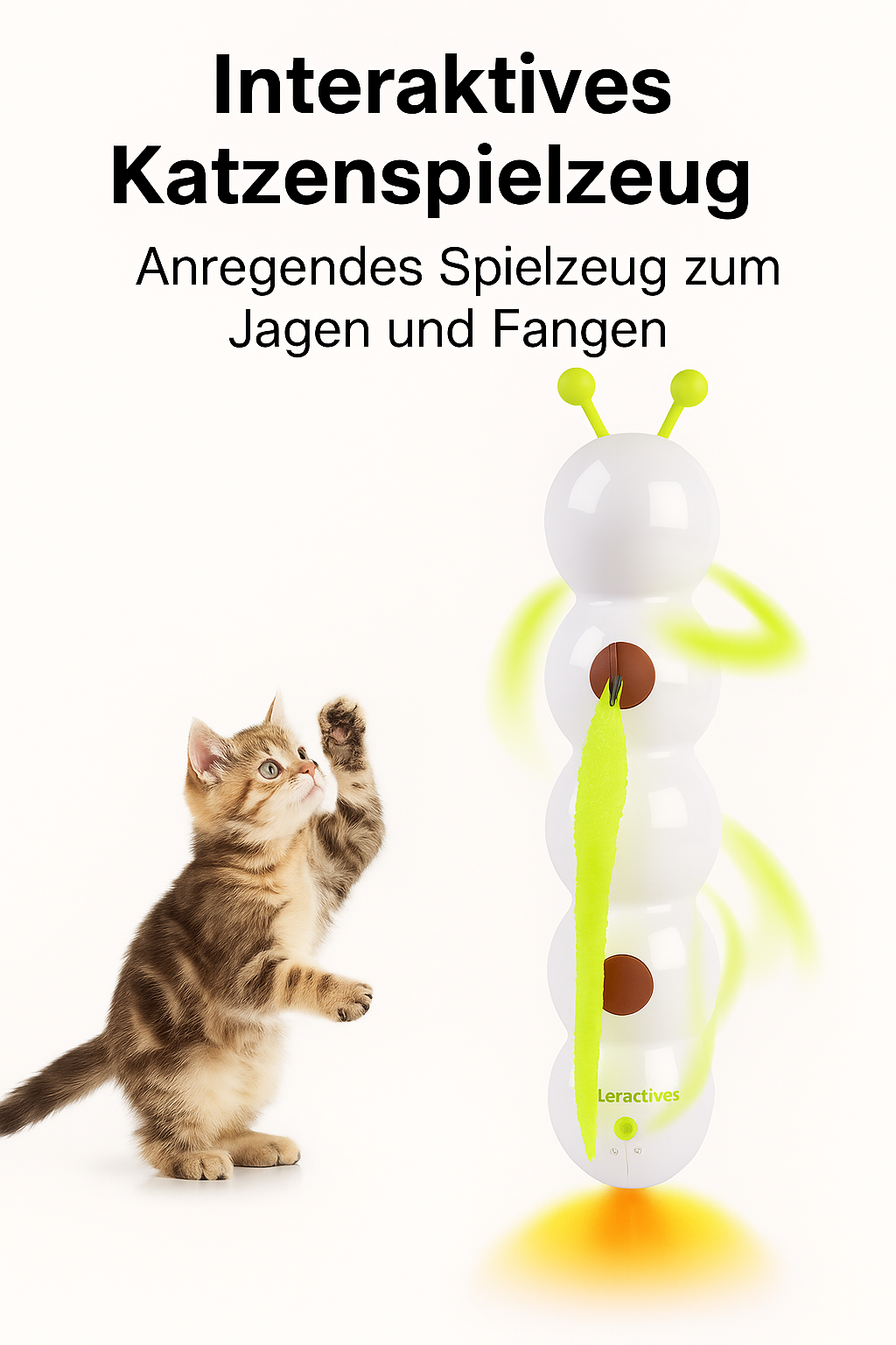 NeoCat Play Katzenspielzeug mit Katze in Aktion
