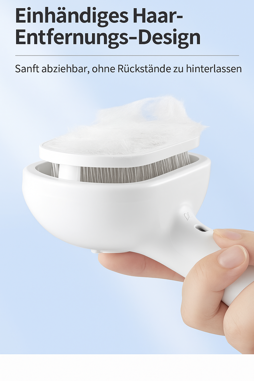 Fellfreund Haustierbürste Einhändiges Design 