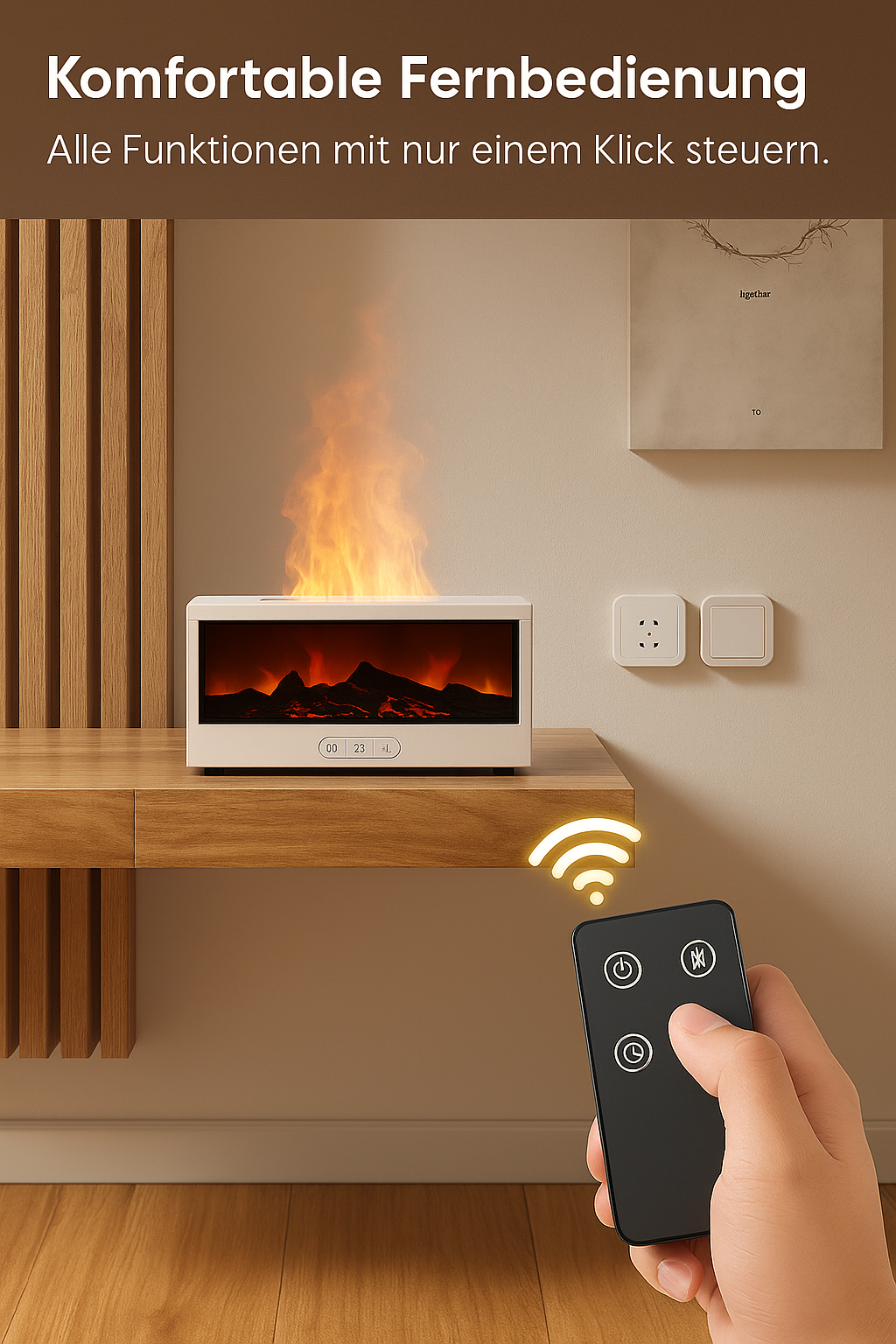 RelaxGlow Aroma Diffuser mit Fernbedienung Bedienung
