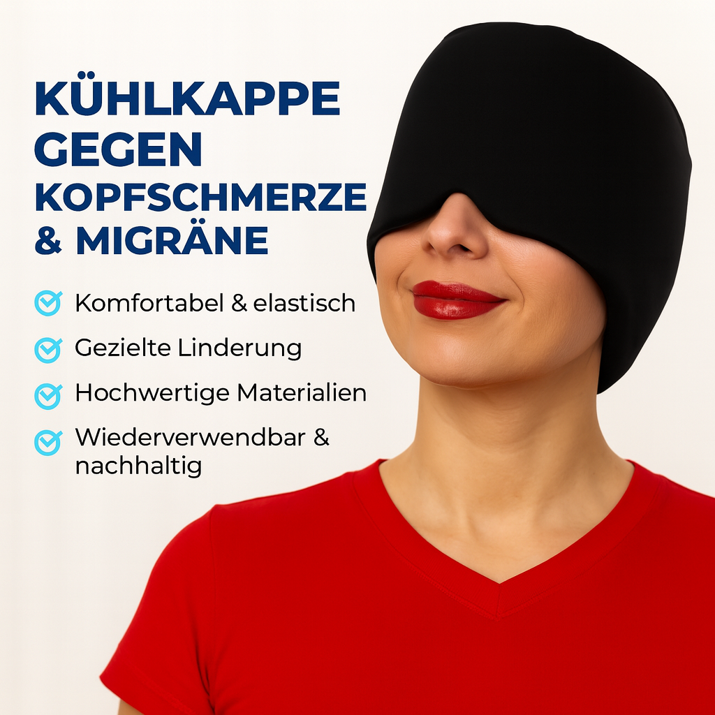 MigraRelief Deluxe Kühlmaske gegen Kopfschmerzen und Migräne
