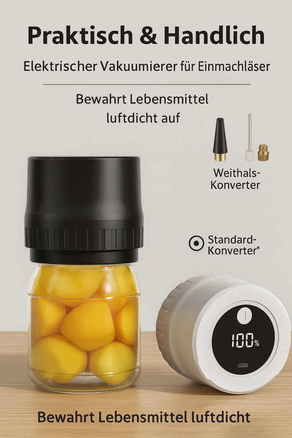 FoodSaver Mini kabelloser Vakuumierer kompakt weiß & schwarz 
