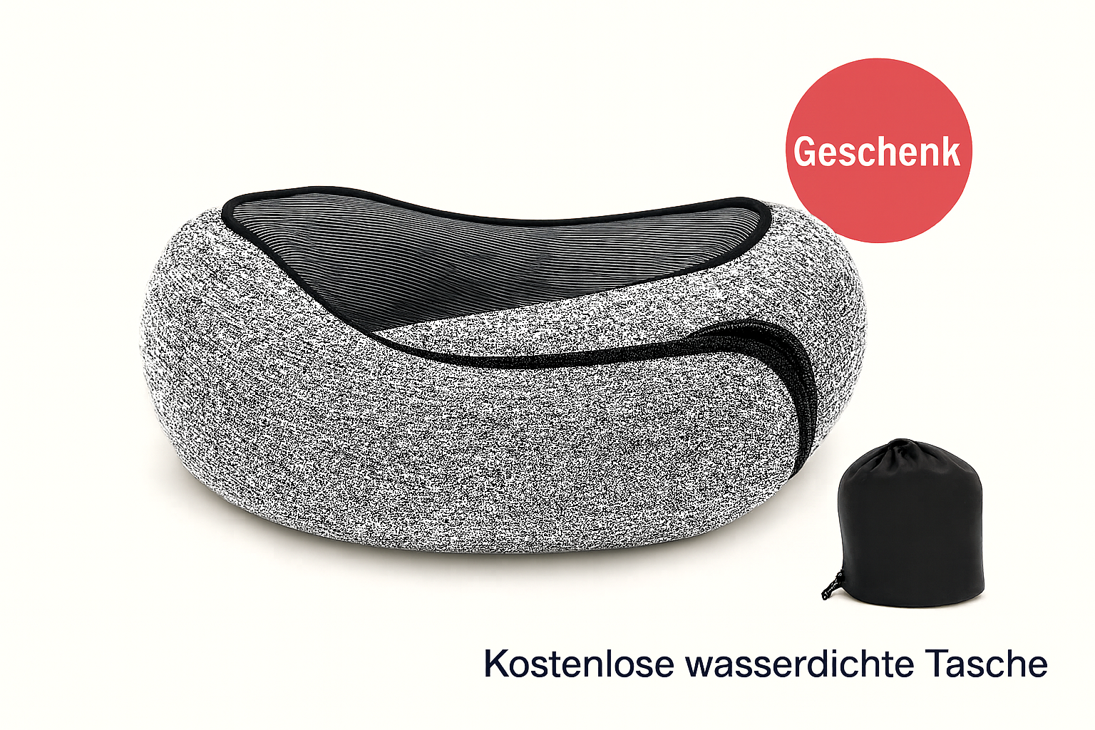 RelaxGo Reisekissen perfekte Passform für Nacken und Kopf
+ Geschenk