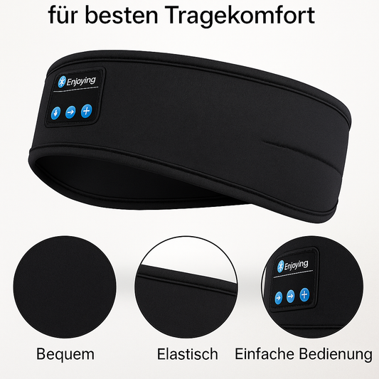 BeatBand Schlaf-Kopfhörer schwarz bequem weich
