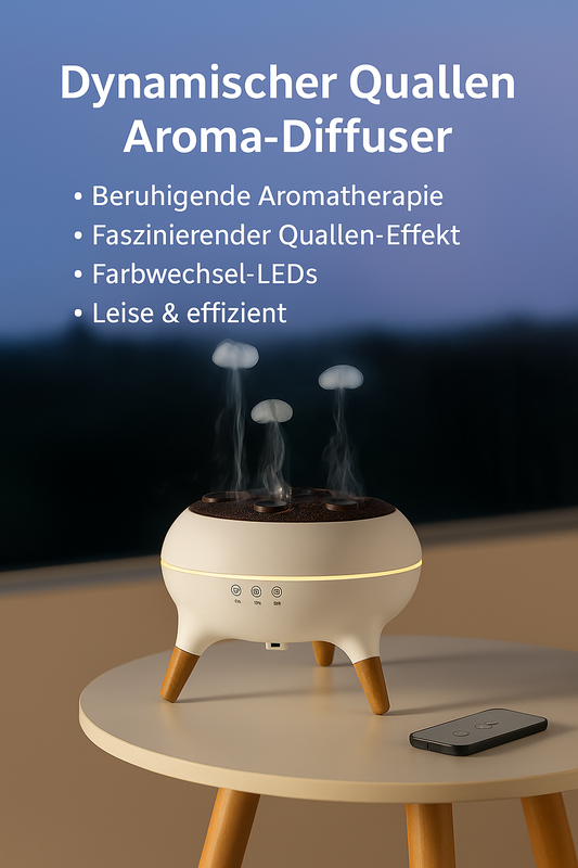 Jellyfish-Dream Aroma Diffuser mit LED Licht und Duftvernebelung
