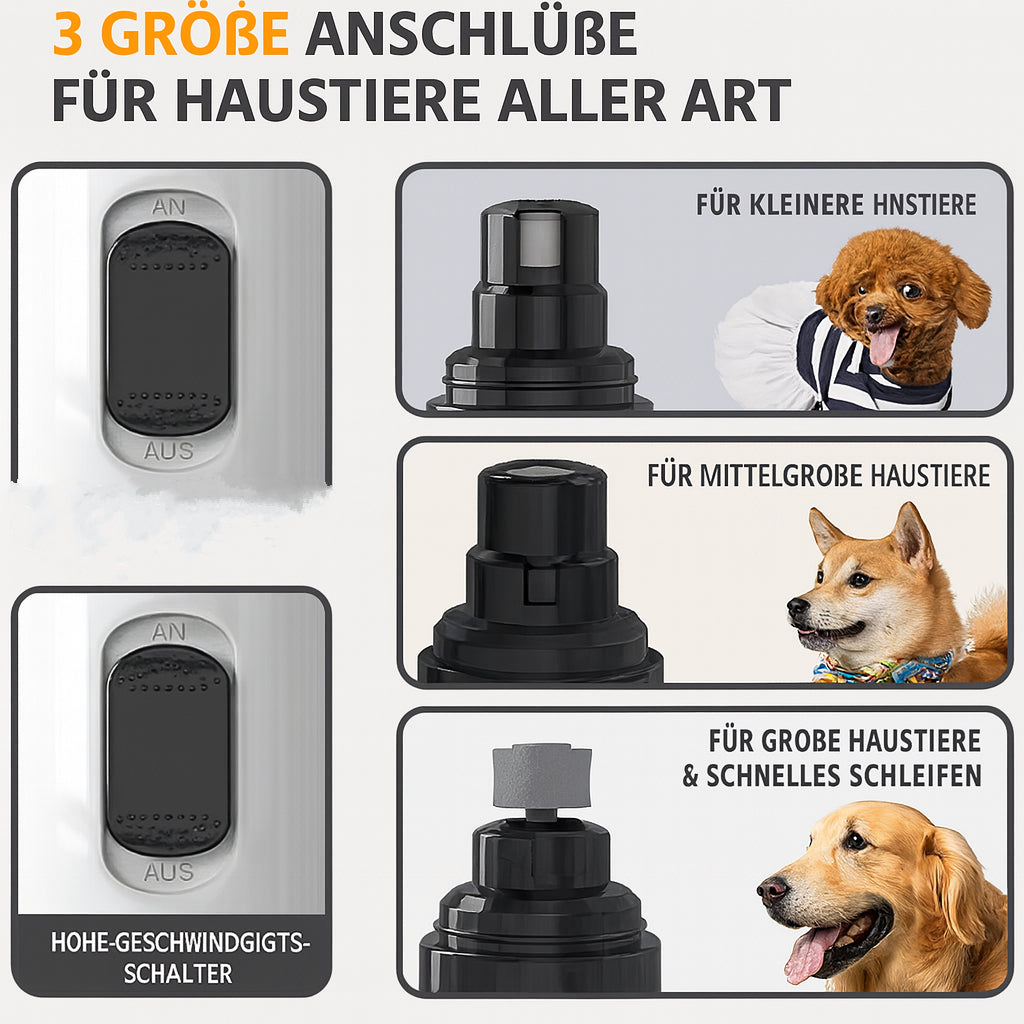 KrallenProfi Krallenschleifer für verschiedene Tiergrößen
