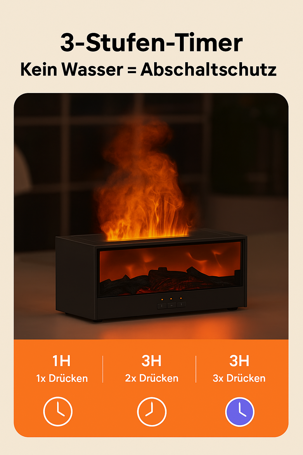 RelaxGlow Diffuser Timer Funktion automatische Abschaltung
