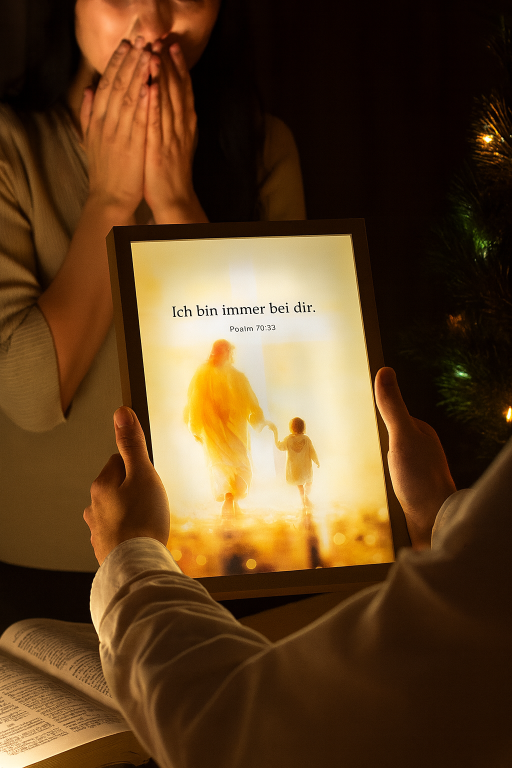 JesusLicht LED-Lampe Weihnachtsdekoration religiös
