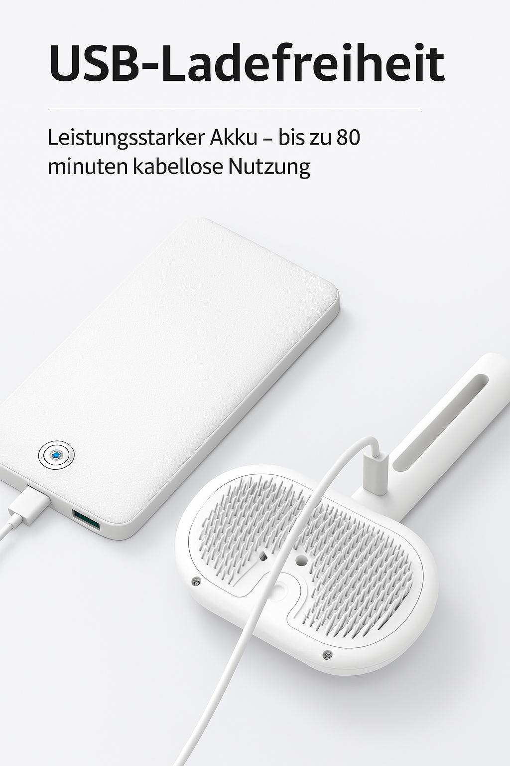 Fellfreund Haustierbürste Akkulaufzeit 