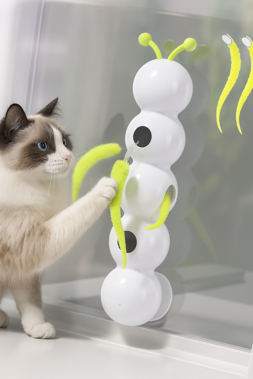 NeoCat Play interaktives Katzenspielzeug weiß automatisch
