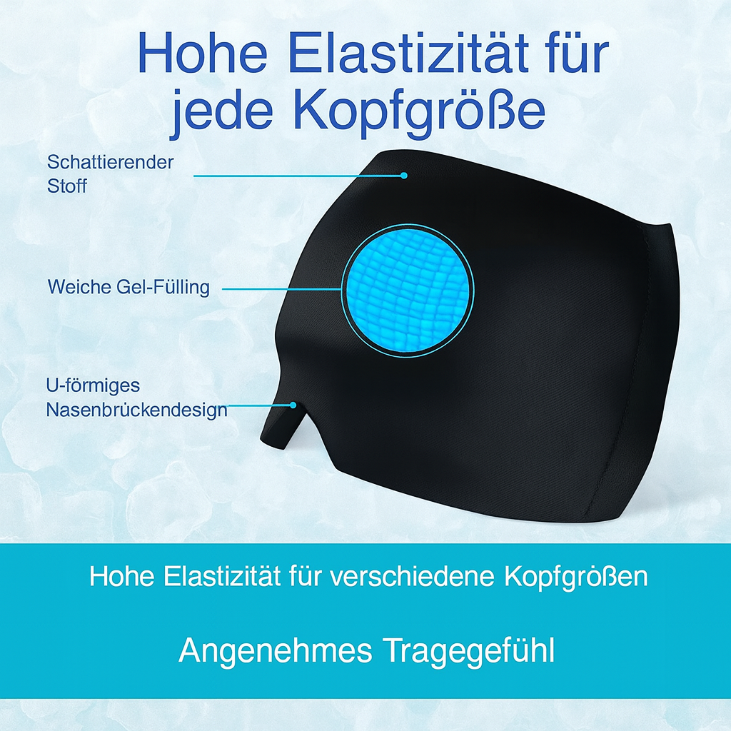 MigraRelief Kühlmaske weiches Material anpassbar
