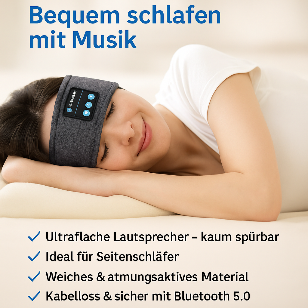 BeatBand Schlaf-Kopfhörer beim Schlafen entspannen
